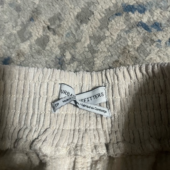 UO Drapey Corduroy Wide Leg Pant beige XS - Picture 5 of 6